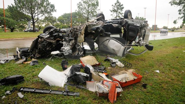 Impresionante choque en la ruta 168: destrozó la camioneta y ya fue dado de alta