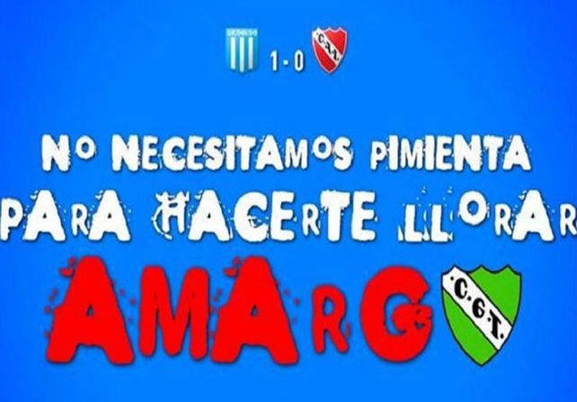 Los afiches de Racing a Independiente tras el clásico de Avellaneda