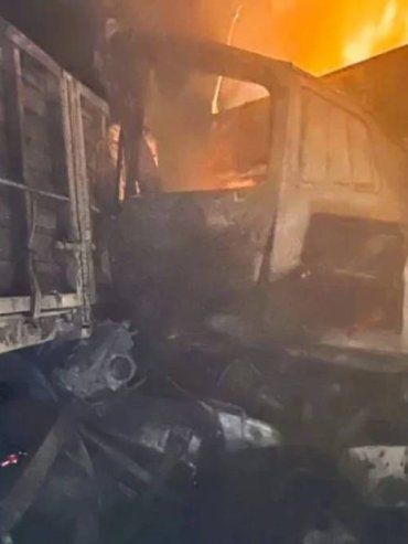 Tragedia en la Ruta 12: murió un camionero tras incendiarse dos transportes