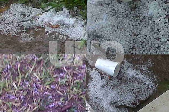 El granizo sorprendió a los vecinos de los barrios del norte de la ciudad