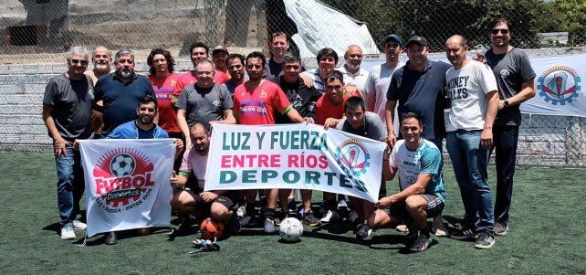 El sindicato de Luz y Fuerza realizó un encuentro deportivo en Villaguay