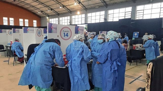 Operativo de vacunación en la Esquina Encendida. Foto ilustrativa