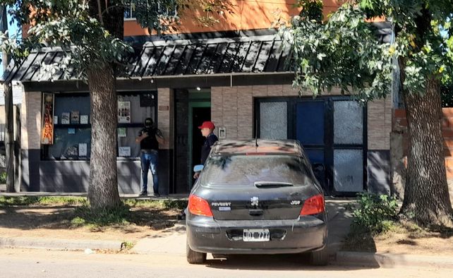 Una de la viviendas allanadas por la policía