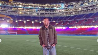 Lionel Messi en pleno terreno de juego, lugar donde todo su fútbol maravlló a miles de personas.