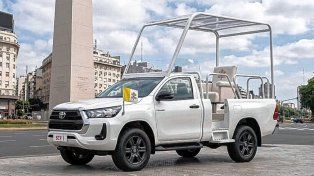Una Toyota Hilux será el Papamóvil que usará León XIV durante su visita a la Argentina en noviembre