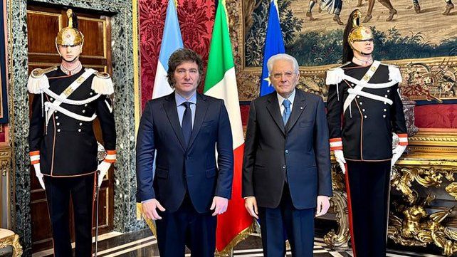 Javier Milei se reunió con su par italiano