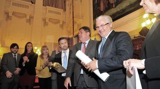 En Santa Fe, Garzón recordó su investigación al exjuez Brusa