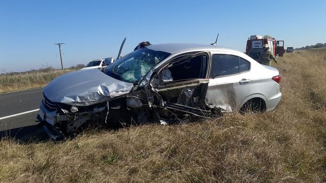Siete personas resultaron heridas por un choque entre un Chevrolet Tracker y un Fiat Cronoss en el kilómetro 181 de la Ruta 12
