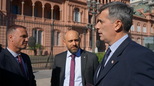 Los ministros Enrico, Puccini y Olivares en Buenos Aires para reunirse con funcionarios de la Casa Rosada por las obras que necesitan urgente mantenimiento.&nbsp;