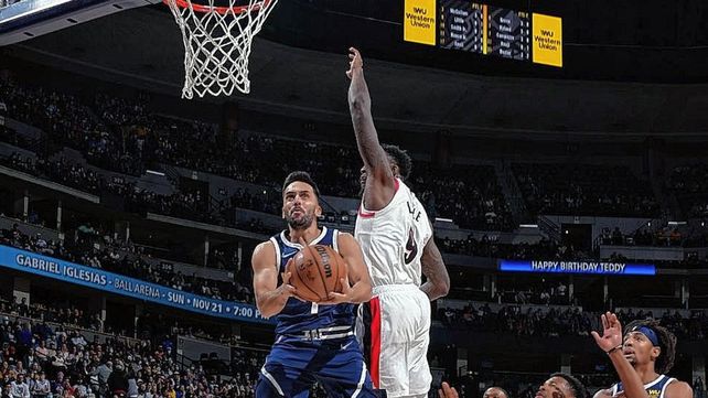 Facundo Campazzo tuvo minutos y los aprovechó muy bien en la victoria de Denver sobre Portland.&nbsp;