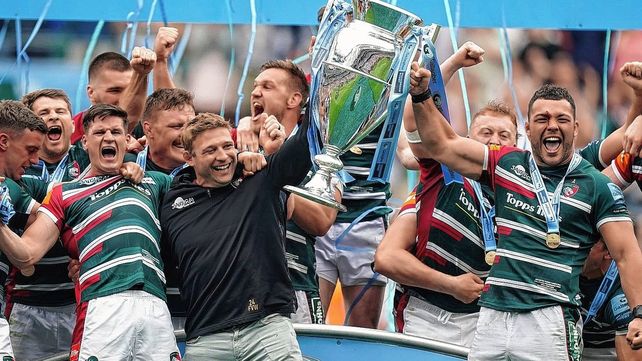 Los Pumas Matías Moroni y Julián Montoya fueron campeones con Leicester en Inglaterra.