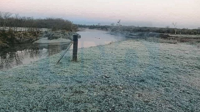 La helada de este martes en imágenes
