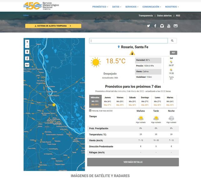 El tiempo en Rosario: el miércoles llega con otra jornada de calor insoportable
