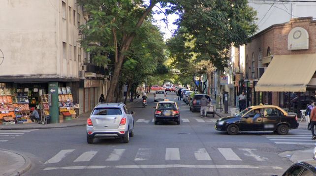 La zona en la que se registró el llamativo episodio.