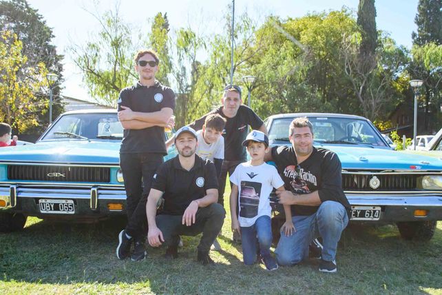 Cristian Castanetto, Andrés Roczniak,  David Grandasio y flia