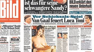 El diario m&aacute;s vendido de Alemania retira las mujeres desnudas de su portada