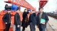 Poletti y Garibaldi recorrieron la obra del nuevo Puente Carretero: ya alcanza un 65% de avance