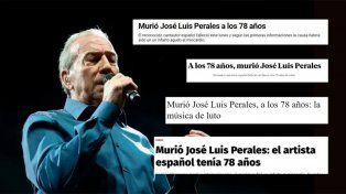 Tanto los familiares como el propio cantautor, José Luis Perales, desmintieron la noticia sobre su deceso, la cual calificaron como una muy mala idea