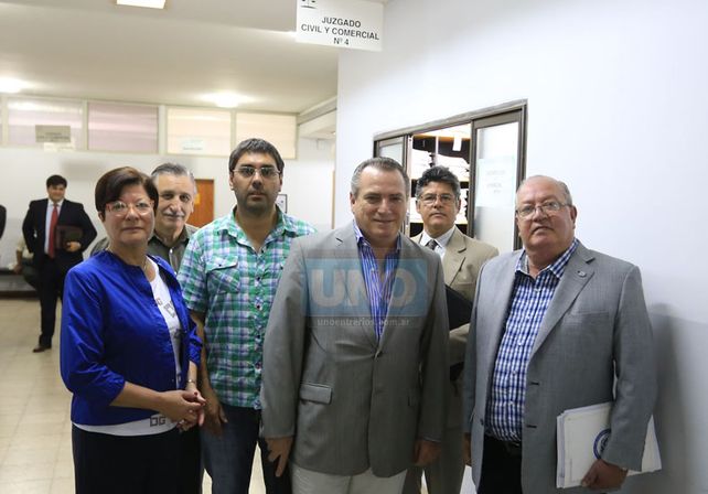 Instancia judicial. Directivos del Colegio participaron ayer en una audiencia por la demanda.  Foto UNO/Diego Arias