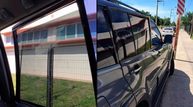 VIDEO: quedó atrapado por un innovador sistema cuando quiso robar una 4 X 4
