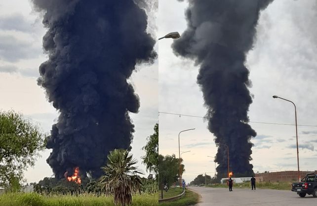 Las llamaradas se ven a kil&oacute;metros de distancia