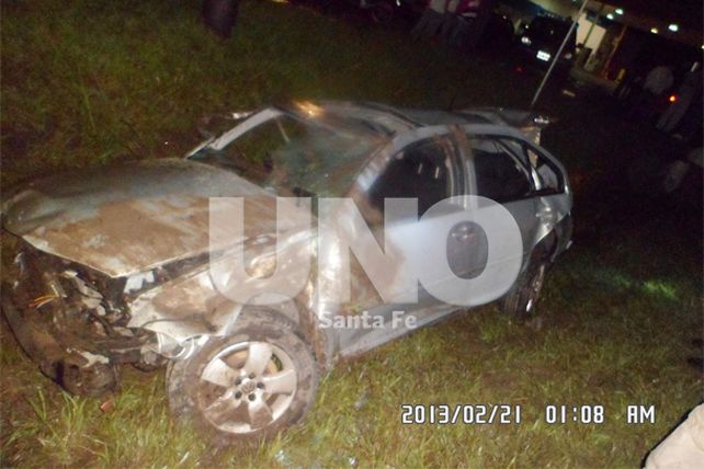 Murieron dos personas en un vuelco en el departamento San Justo