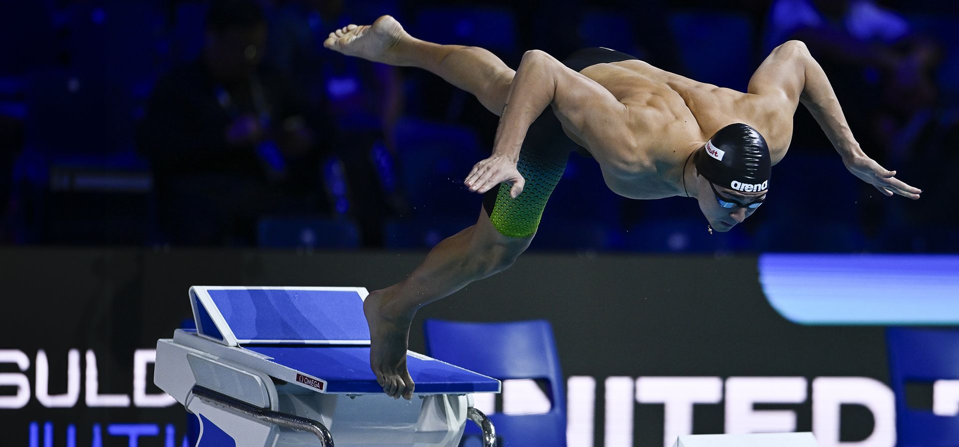 El ruso Dmitrii Zhavoronkov compite durante las eliminatorias de los 100 m libre masculino en el segundo día del Campeonato Mundial de Natación en Piscina Corta en Budapest, Hungría, el miércoles 11 de diciembre de 2024. (Foto AP/Denes Erdos) El ruso Dmitrii Zhavoronkov compite durante las eliminatorias de los 100 m libre masculino en el segundo día del Campeonato Mundial de Natación en Piscina Corta en Budapest, Hungría, el miércoles 11 de diciembre de 2024. (Foto AP/Denes Erdos)