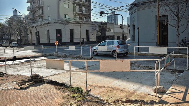 Trabajos de bacheo en la ciudad de Santa Fe