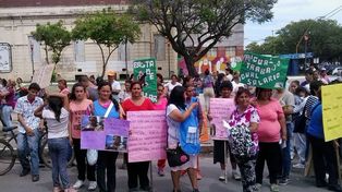 La multisectorial de mujeres de la CCC se manifestó frente al Iturraspe