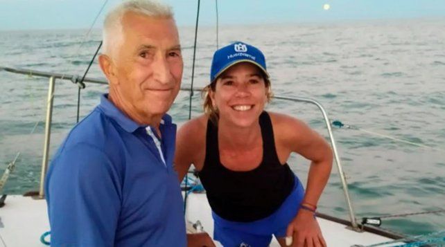 El empresario Ricardo Capparelli junto a su hija Soledad.
