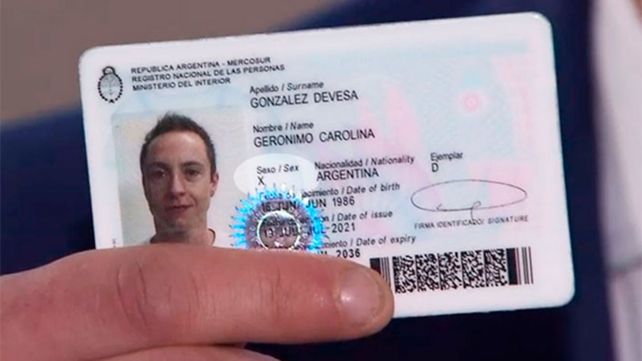 Ya más de mil personas tienen en su DNI y pasaporte una X en el&nbsp; campo “sexo”.
