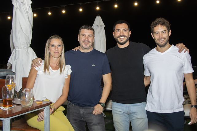 Edith Sgariglia, Sebastián Villareal, Elías Sánchez y Franco Castellaro