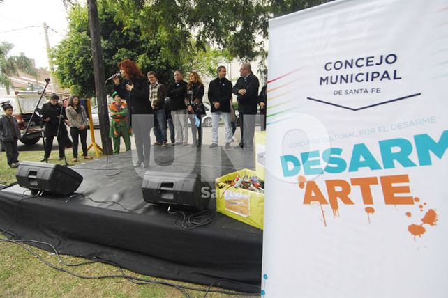 Los jóvenes participaron de una jornada dedicada al Desarm-arte