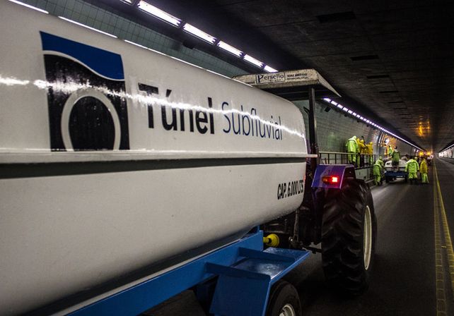 Realizarán el lavado integral del Túnel Subfluvial