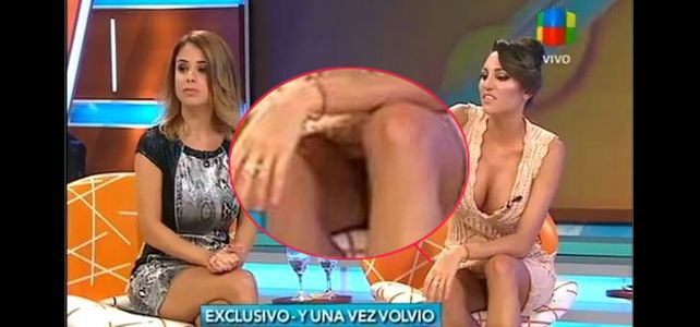 ¿Se le vio todo? Vicky Xipolitakis fue completamente desnuda a Intrusos