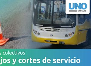 Desvío de colectivos en la ciudad