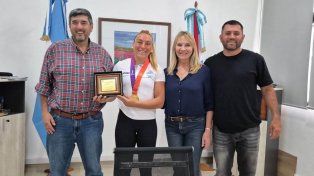 Antonella Reding fue reconocida en Villaguay