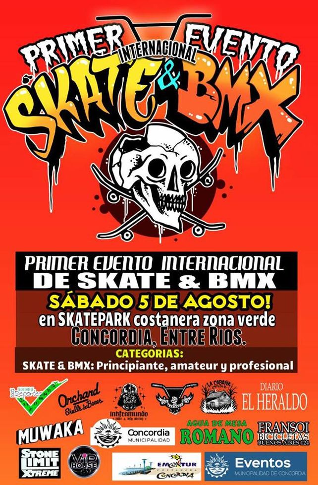 Concordia se prepara para el primer evento de skate y bmx
