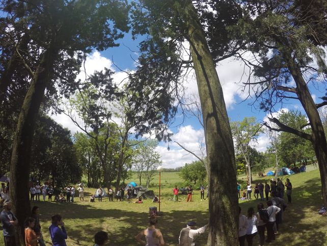 La primera ronda del EPEP en el camping de la Escuela Alberdi. Foto UNO.&nbsp; &nbsp; 