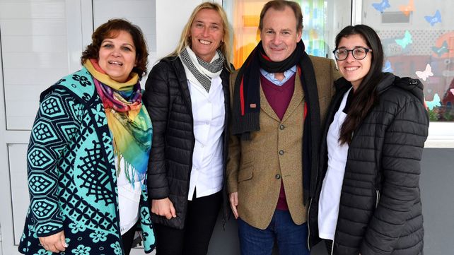 Jaime Perczyk y Gustavo Bordet Inauguraron edificio de escuela en Sauce Pinto