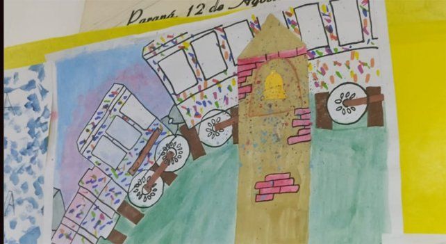 La muestra organizada por Campanas de Esperanza se realizó en la clínica Modelo de Paraná. A través del arte los chicos brindaron apoyo a quienes padecen cáncer
