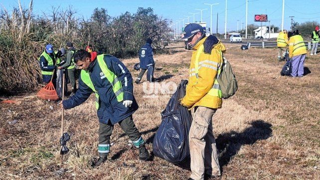 Megaoperativo de limpieza. El municipio comenzará con la segunda etapa en la Circunvalación Oeste.