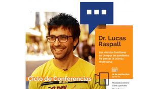 Lucas Raspall disertará sobre crianza respetuosa