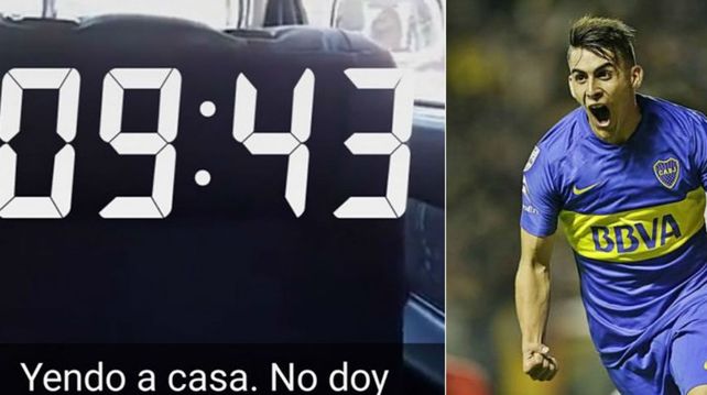 Jugador de Boca festejó la victoria en el Superclásico con una botinera