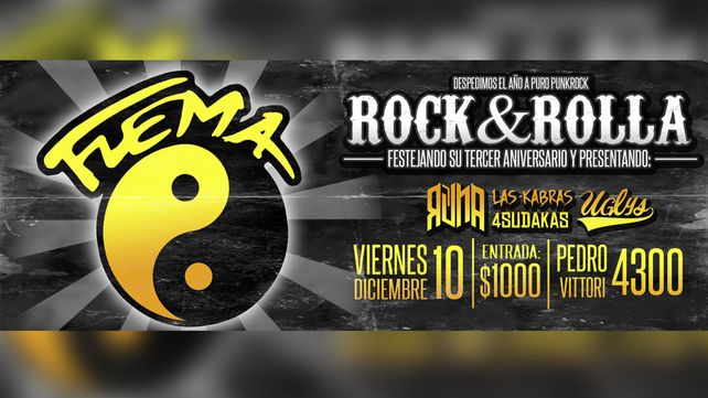 Rock&Rolla festeja su tercer aniversario con la actuación de Flema