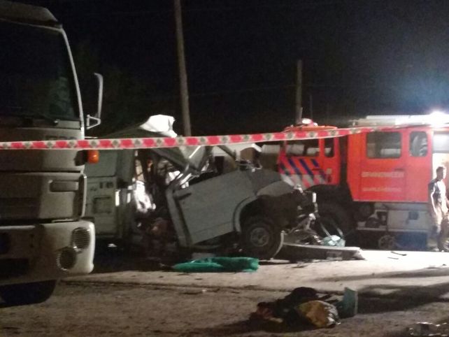 La imagen del fatal accidente.