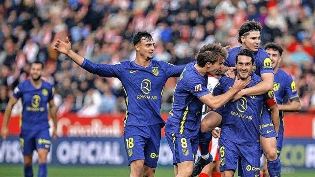 Atlético de Madrid goleó 3-0 a Girona.