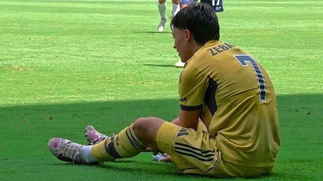 El Changuito Zeballos sumó con Boca una nueva lesión