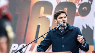 La reforma previsional, una batalla clave para el gobernador Maximiliano Pullaro.&nbsp;