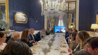 El encuentro de representantes de Ciara CEC con empresas y funcionarios españoles en la Embajada Argentina en Madrid.